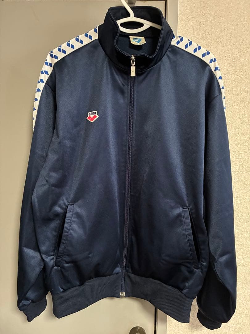 アリーナ arena ネイビー ジャージ上下セット メンズ スポーツウェア 紺