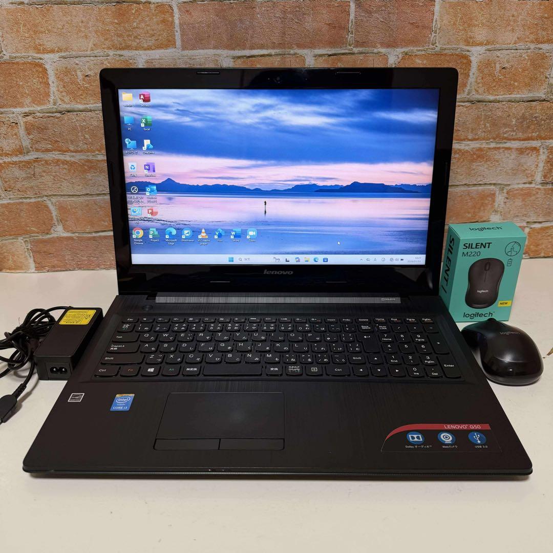 レノボノートPC 高速起動SSD WebカメラWindows 11 オフィス付