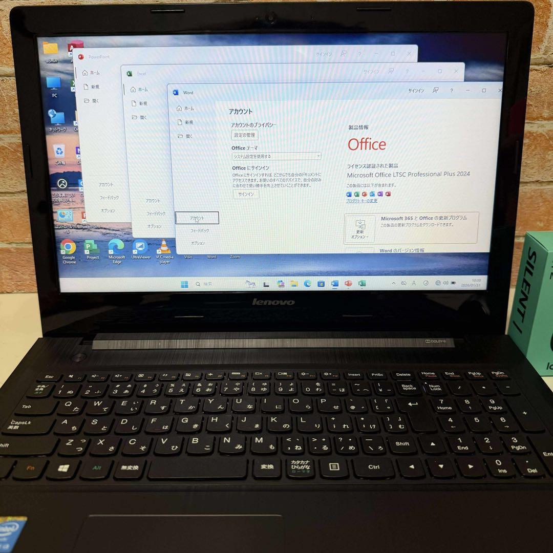 レノボノートPC 高速起動SSD WebカメラWindows 11 オフィス付