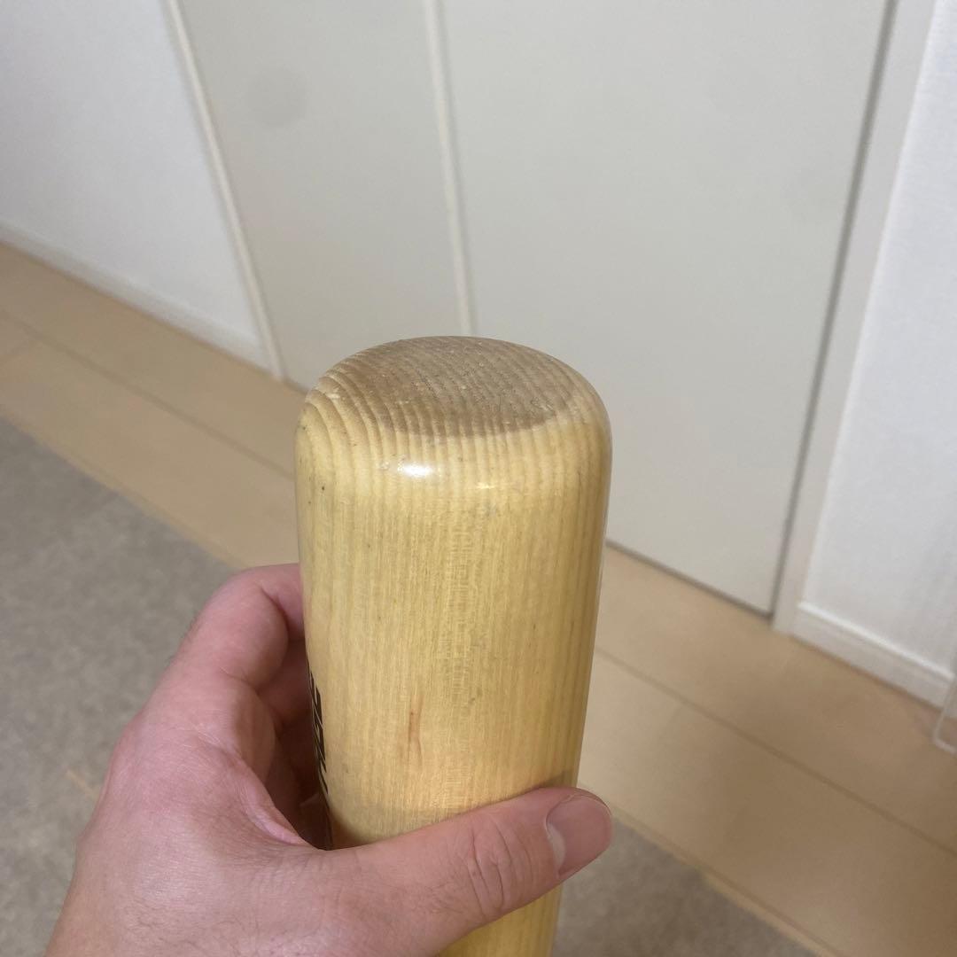 木製バット　硬式　アシックス　ホワイトアッシュ　84cm 約850g