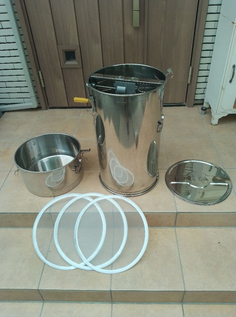 蜂蜜遠心分離器 はちみつ 絞り器ステンレス 新品未使用
