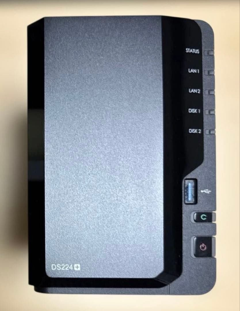 Synology DS224+ 2ベイ NAS 純正HDD付き　3.6TB✖️2