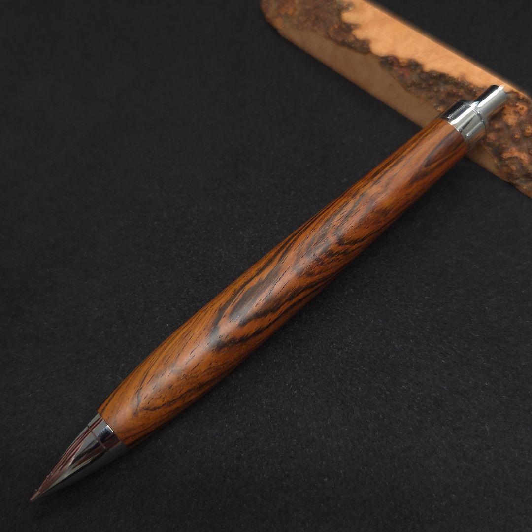 No.38ハンドメイド木軸シャーペンブラジリアンローズウッド(ハカランダ)