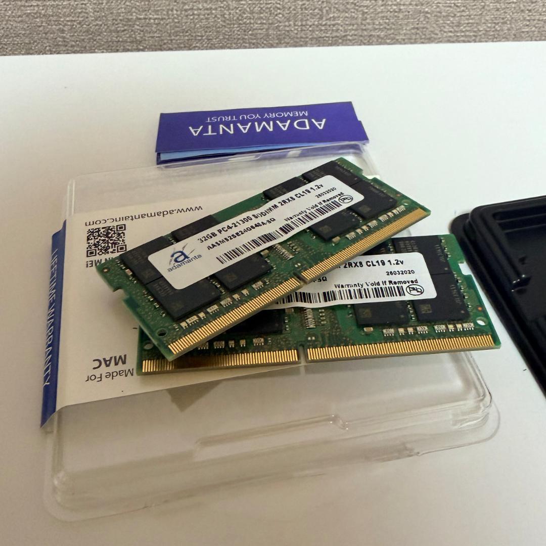 Adamanta 64GB(32GBx2) PC4-21300 メモリ