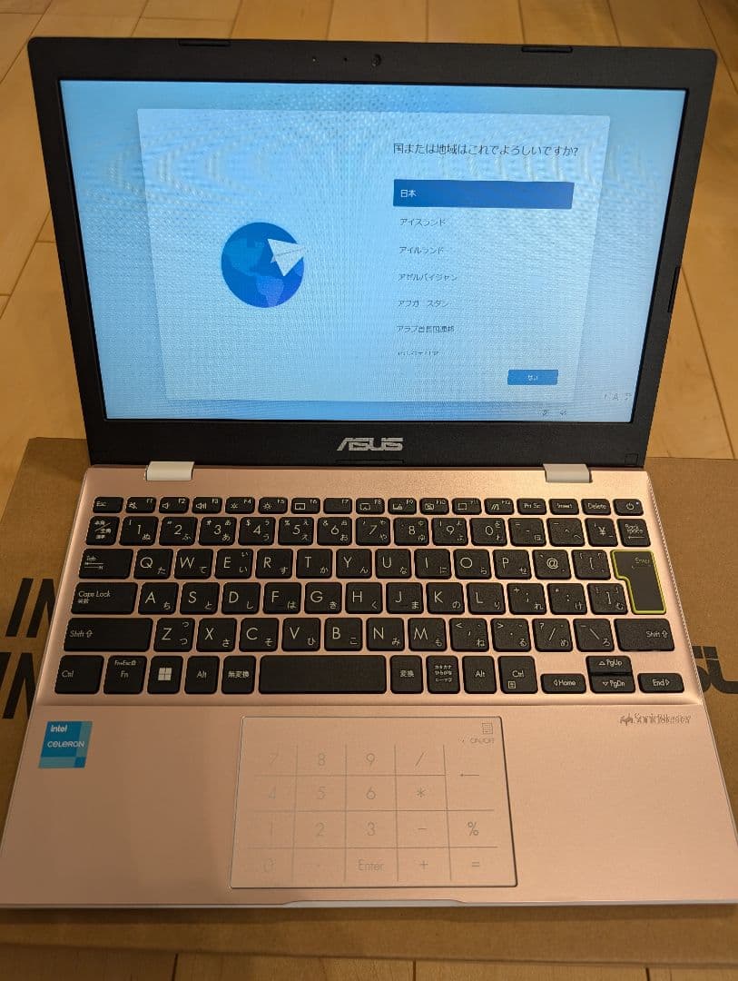 ASUSノート11.6型/Win11/CeleronN4500/128G/4G
