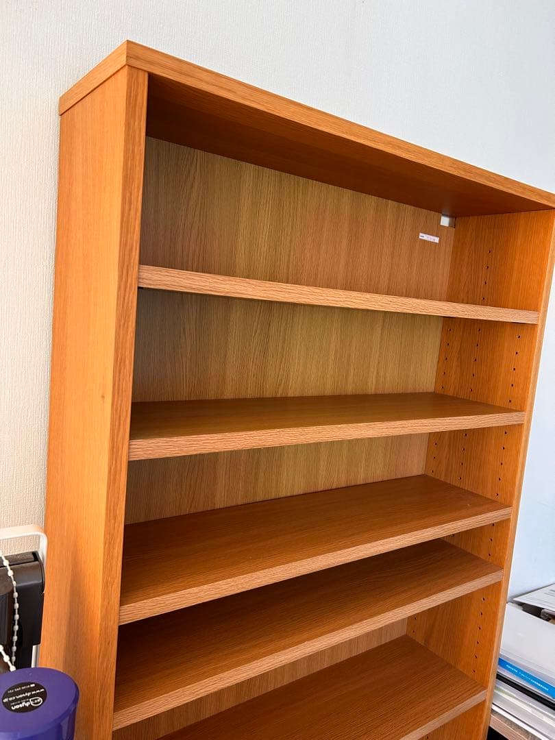 無印　本棚　オーク材