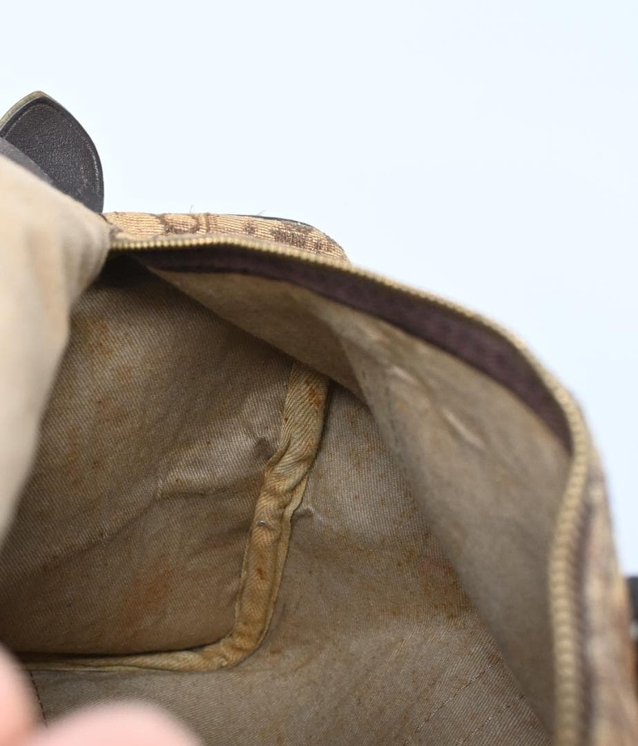 47955★年 クリスチャンディオール ボストンバッグ トロッター柄