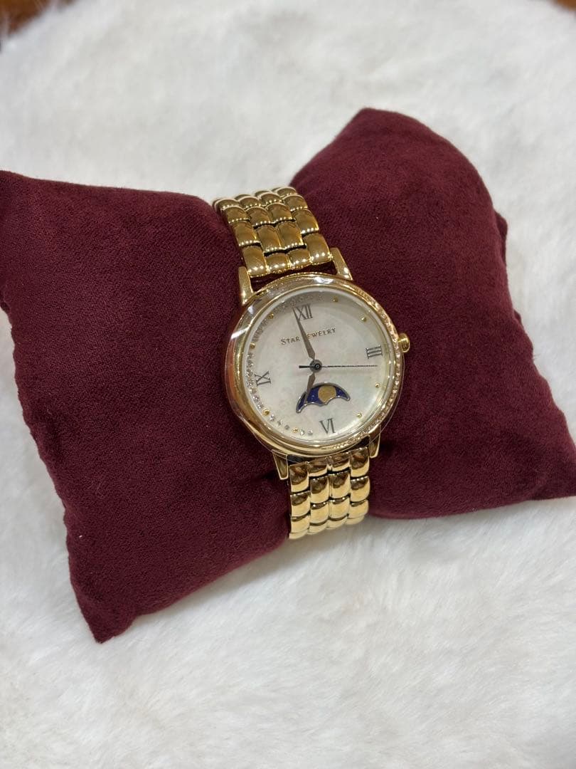 スタージュエリー 時計　MOON SHOT ゴールド