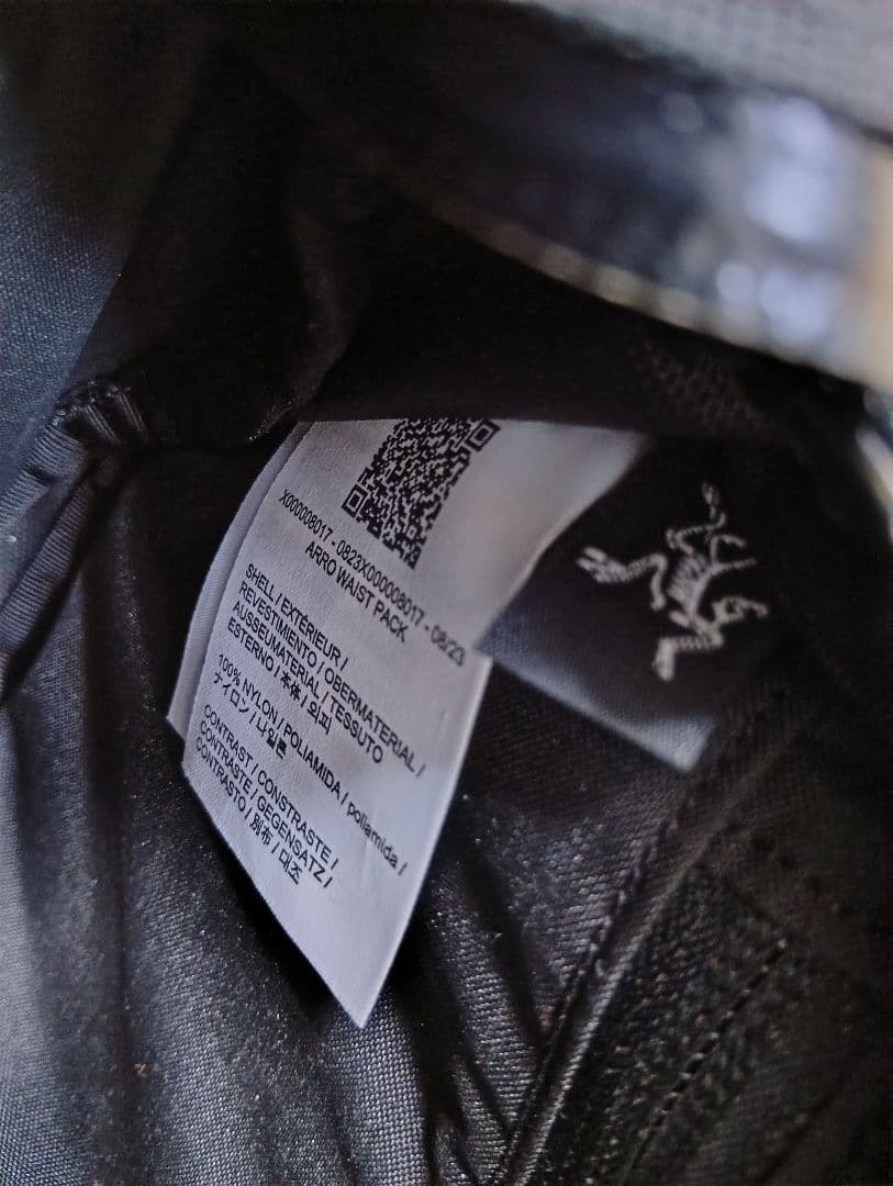 美品 ARC'TERYX Arro Waist Pack 黒