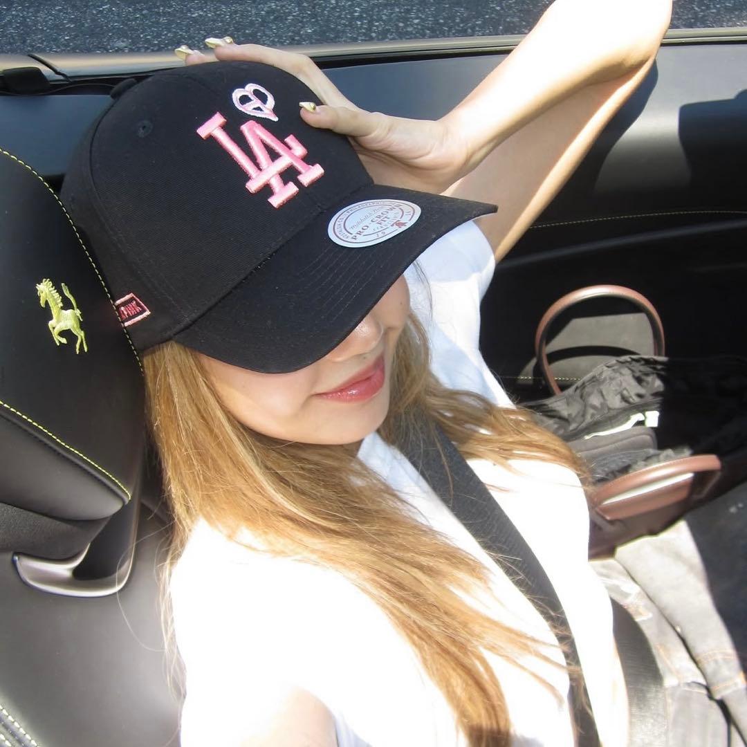 最終値下げ　BLACKPINK x MLB LA Dodgers キャップ