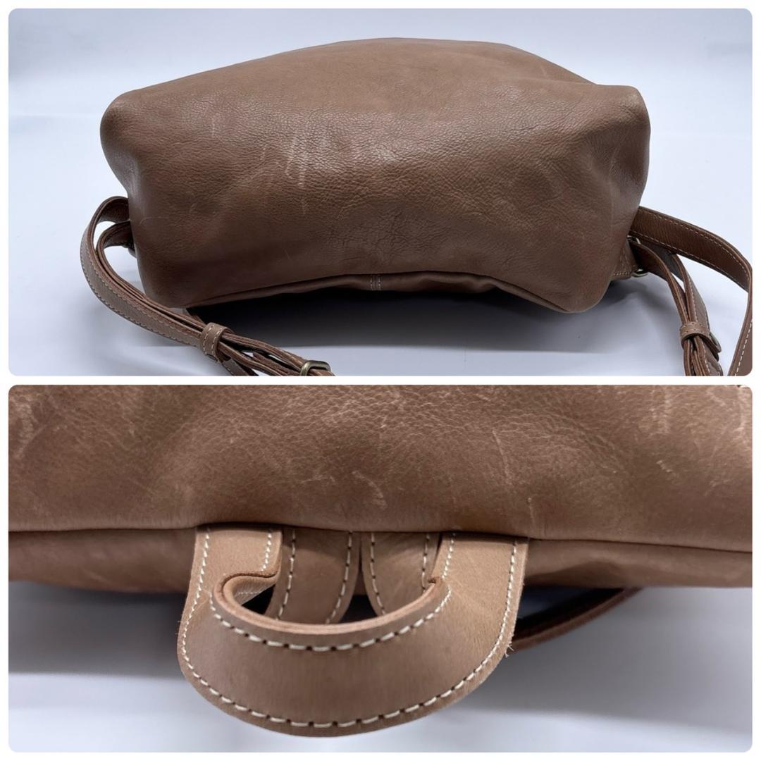 希少✨️DAKOTA ダコタ シャーロット 本革レザー リュック ベージュ