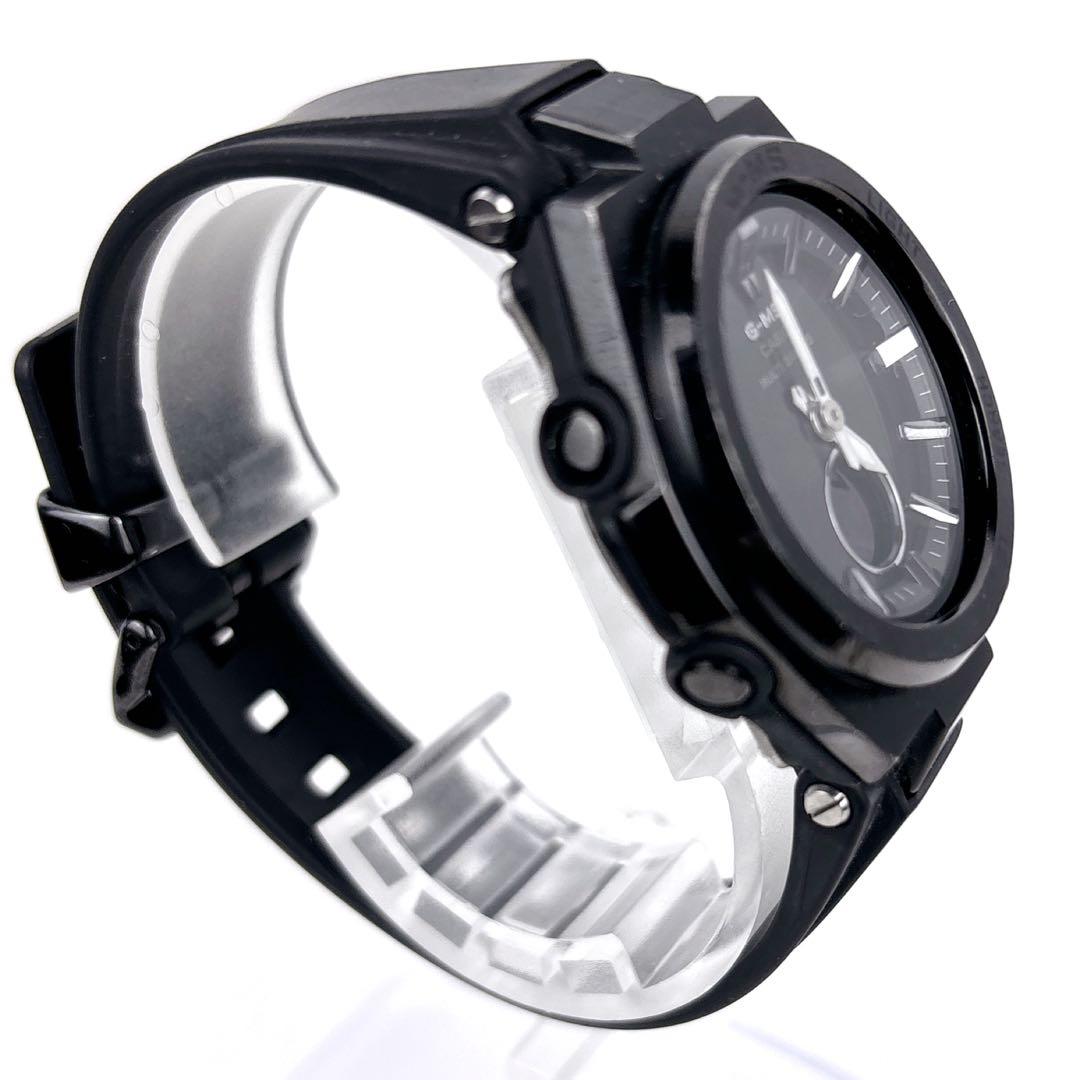 【美品】BABY-G G-MS MSG-W200G ソーラー電波腕時計　ブラック