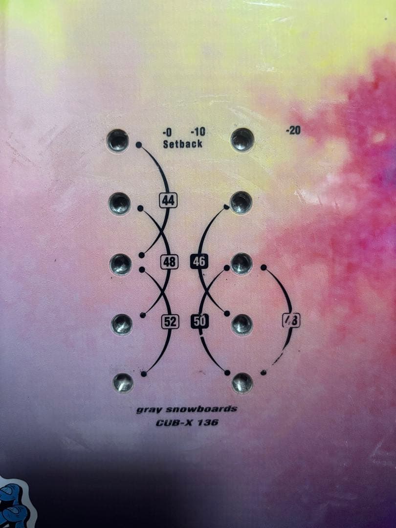 GRAY スノーボード グラデーションカラー　CUB-X 136