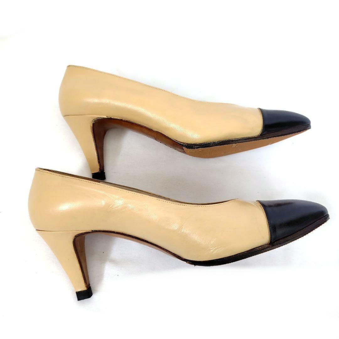 ✨️腕利き職人のリペア済✨️美品♥️【シャネル】定番 バイカラー パンプス
