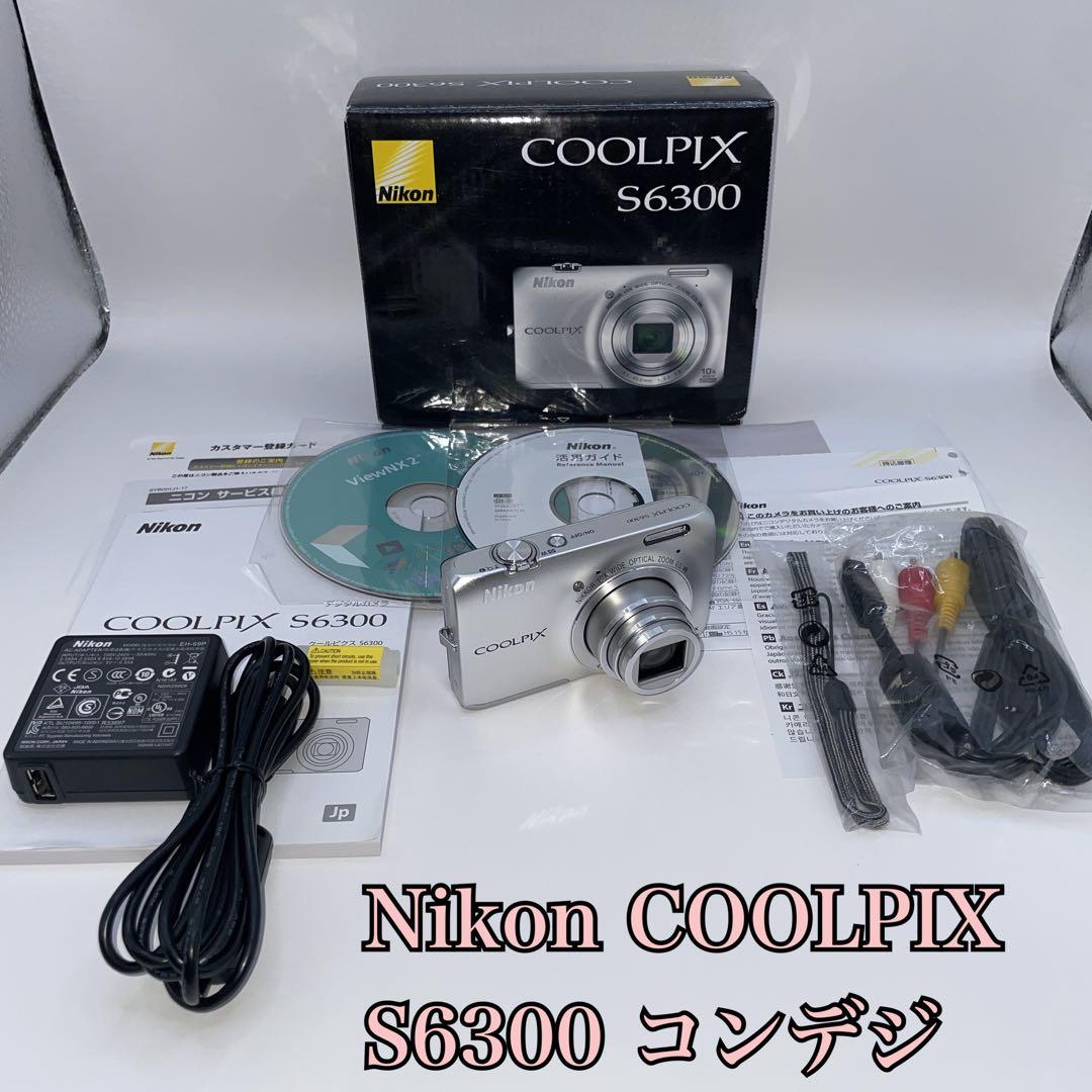【動作品】Nikon COOLPIX S6300 シルバー コンデジ