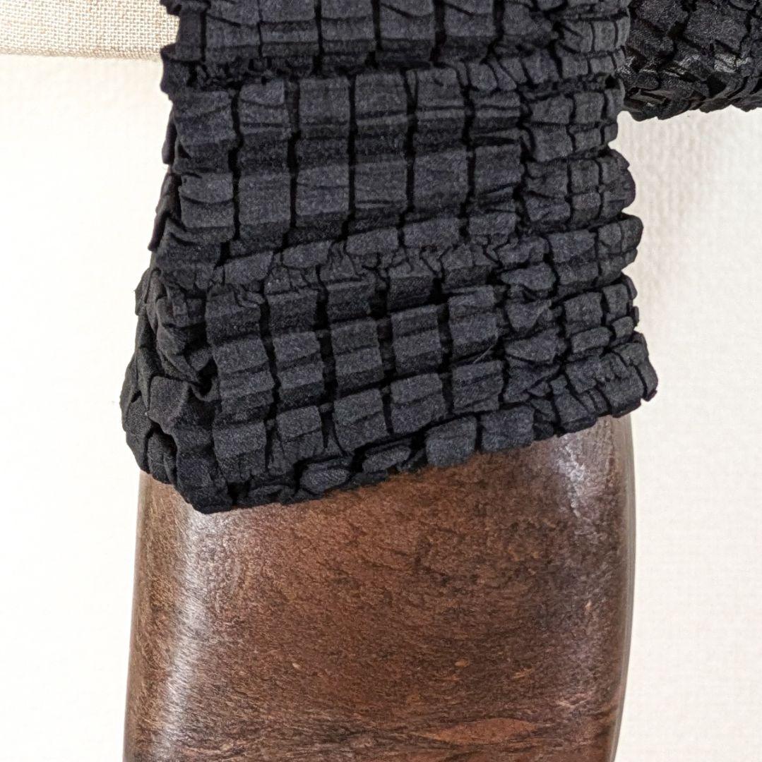 1997年　イッセイミヤケ　立体プリーツ　ハイネック　ブラウス　プリーツプリーズ