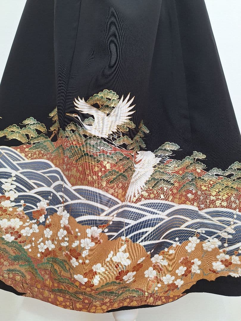 着物リメイクワンピース3677