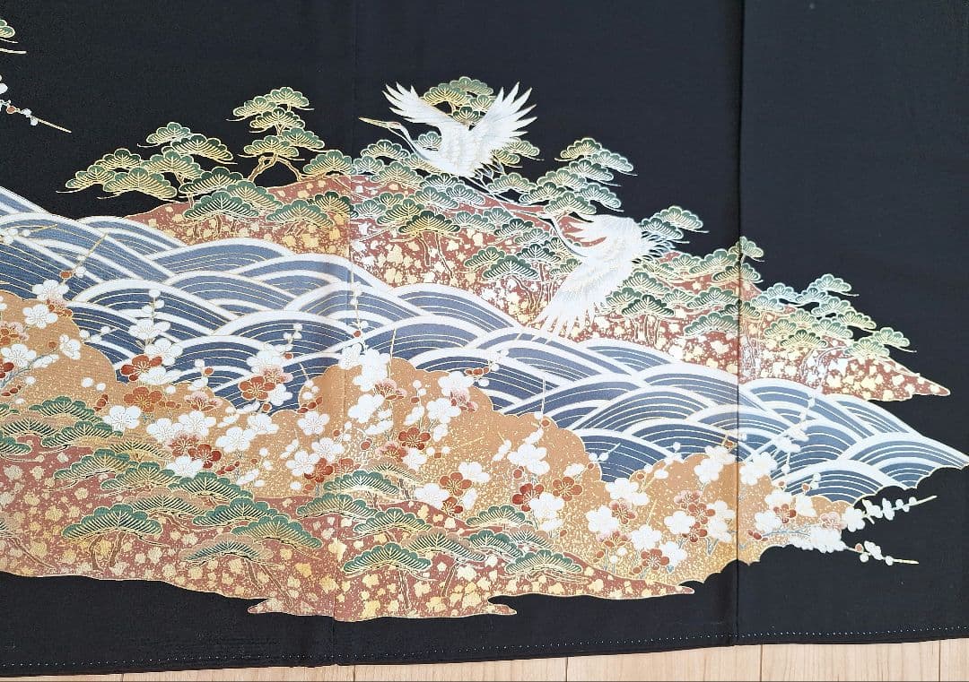 着物リメイクワンピース3677