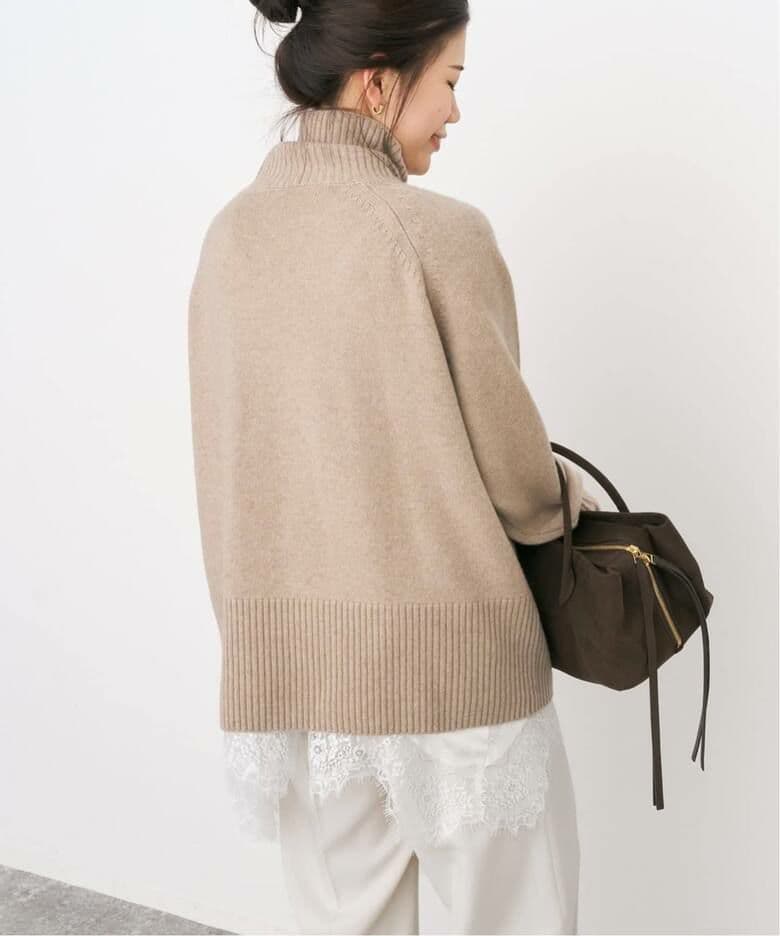 未使用品　Spick and Span　ウールカシミヤ タートルニット