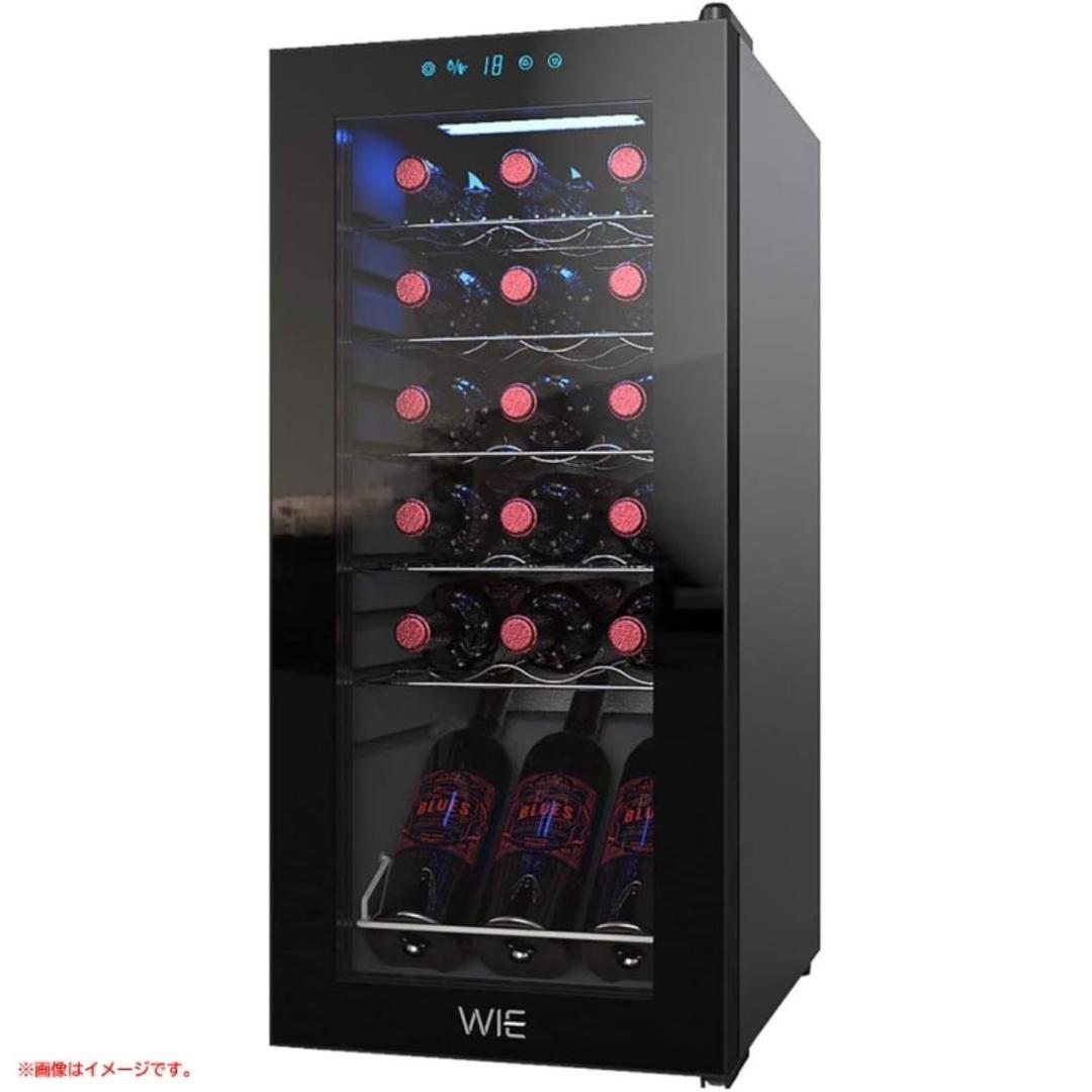 WEI ワインセラー 18本収納 省エネ 【PSE+2層UVカット強化グラス】