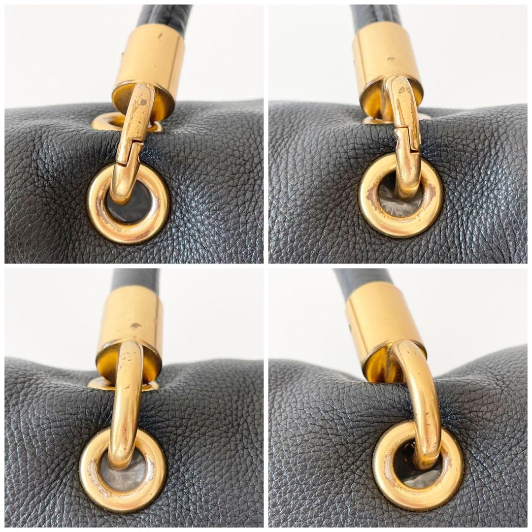 【極美品】MARC JACOBS 2way ハンドバッグ ナターシャ 黒