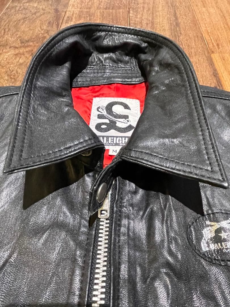 RALEIGH ラリー レザー シングルライダース M mackshow