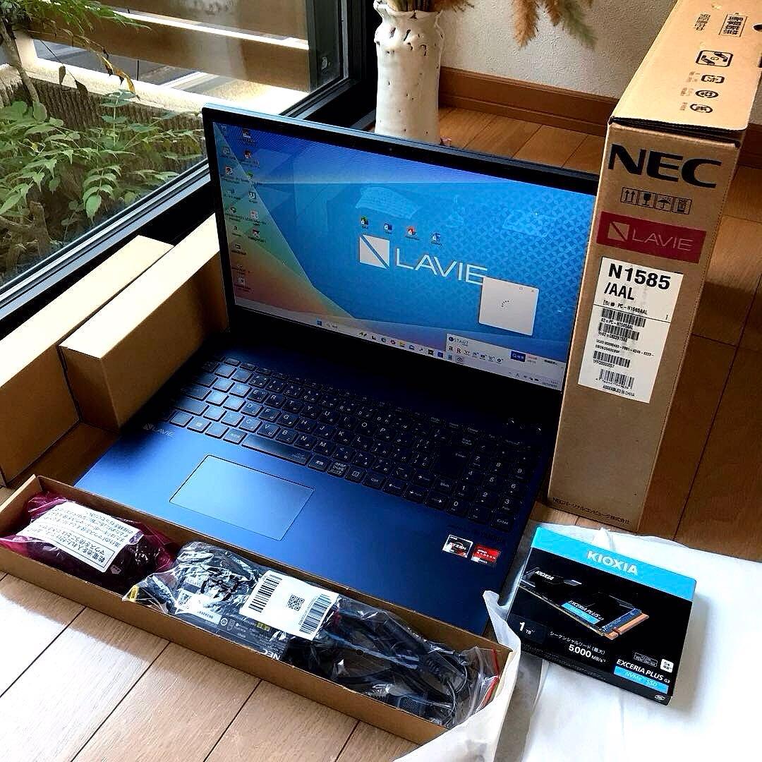 美品LaVieN1585/A 【カスタム使用】SSD＋HDD(メモリ32GB)