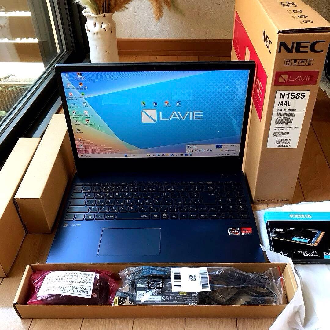 美品LaVieN1585/A 【カスタム使用】SSD＋HDD(メモリ32GB)