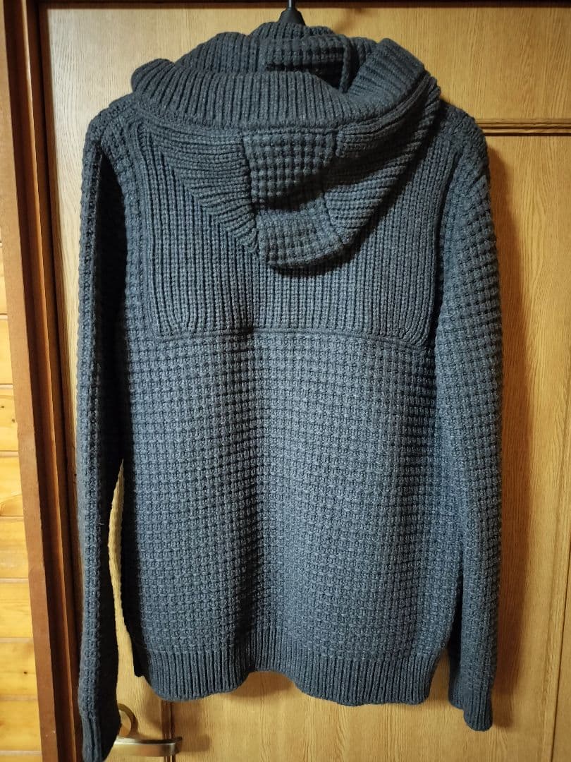 美品 BARK ニットジャケット サイズM グレー ★ニットブルゾン