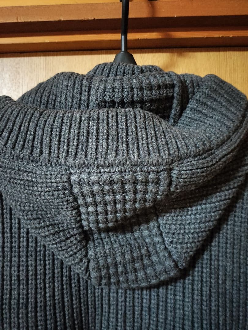 美品 BARK ニットジャケット サイズM グレー ★ニットブルゾン