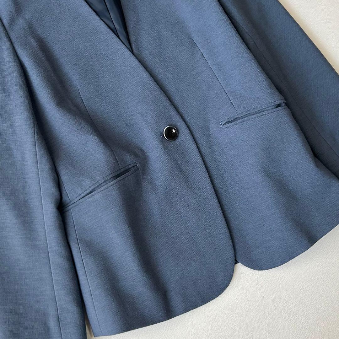 グリーンレーベル セットアップ スーツ ノーラペルジャケット ブルー 36