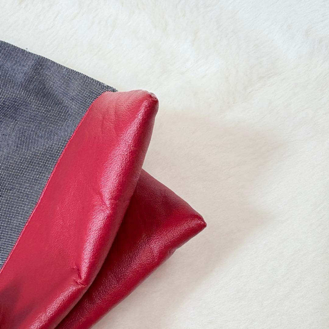 【ファミリア】デニムバッグ 限定 クリスマス 手刺繍 チェック 女の子 くま