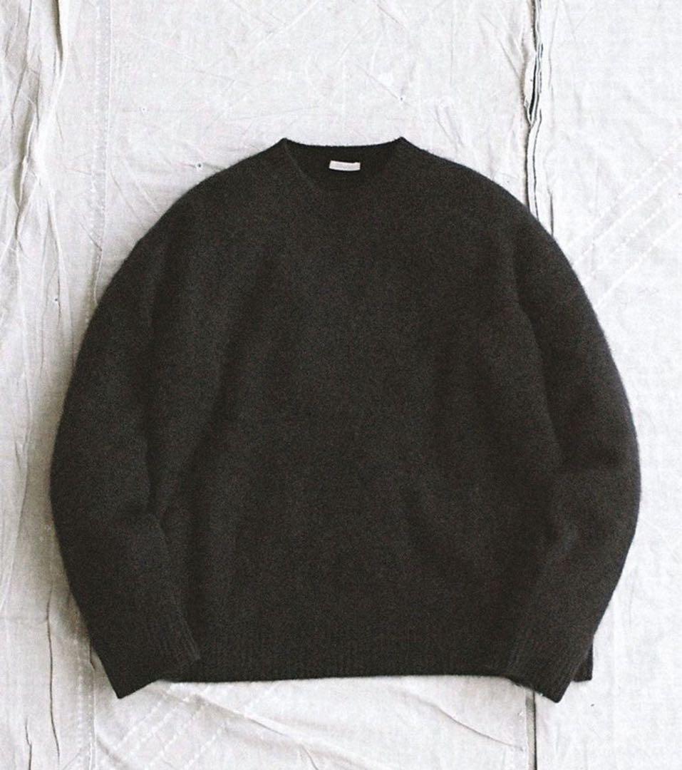 LIDNM CASHMERE MILLED CREW KNIT Ｍサイズ