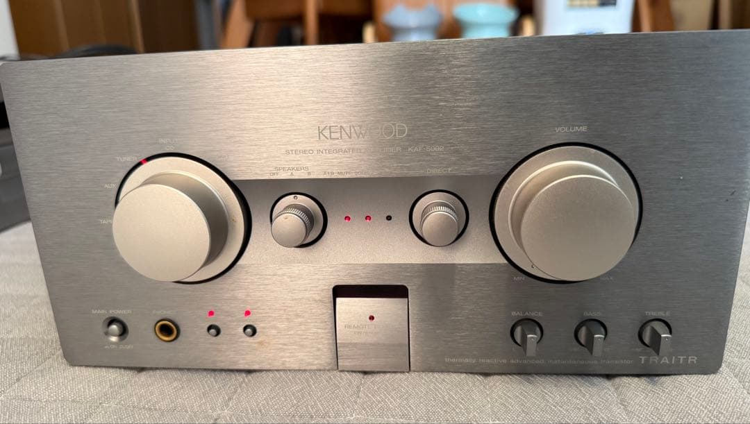 KENWOOD K's　アンプ　KAF-5002　リモコン　取説、ピンスパイク等