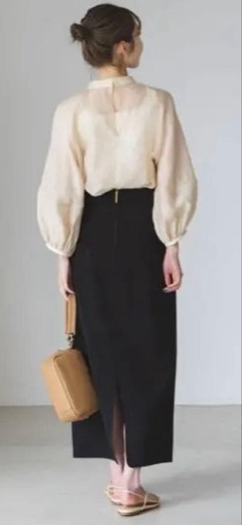 NOBLE ノーブル 2024 コンフォートジャージーライクタイトスカート38