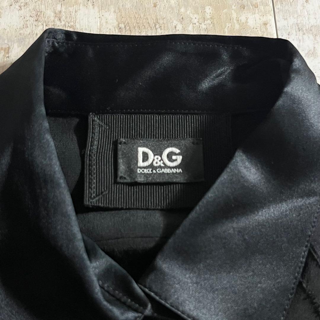 DOLCE&GABBANA ドルガバ イタリア製 フリル ドレス 長袖 シャツ