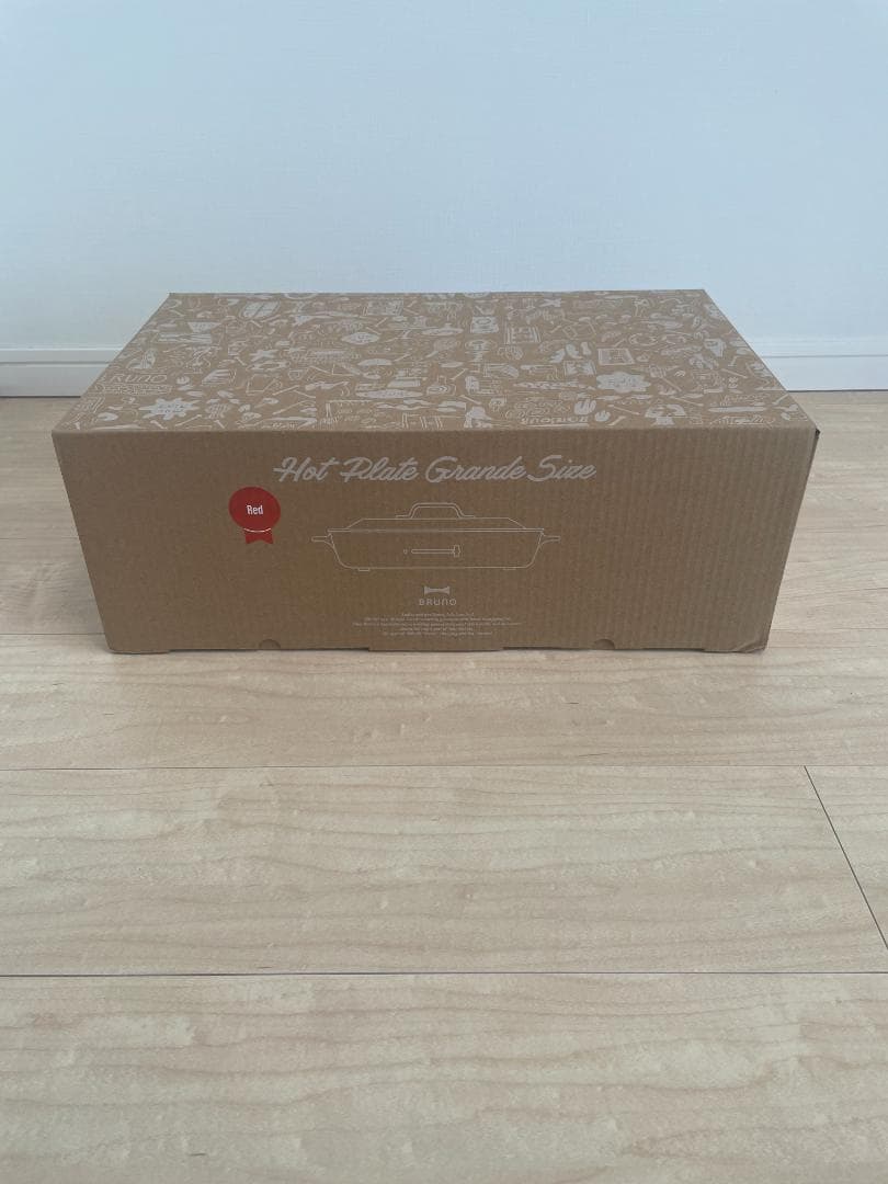 新品未使用　BRUNO（ブルーノ）ホットプレートグランデサイズ　レッド