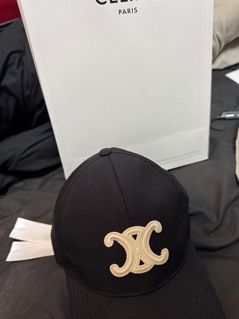 celine キャップ　セリーヌ　黒