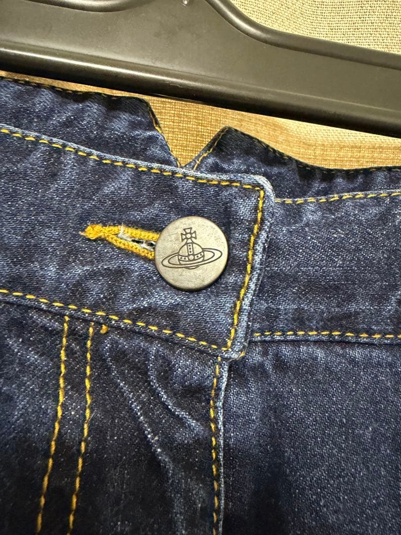 ヴィヴィアンウエストウッド　レッドレーベル　ダークブルー デニム ワイドパンツ