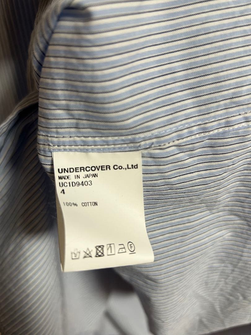 undercover 24ss REBELGODS ストライプ 長袖シャツ