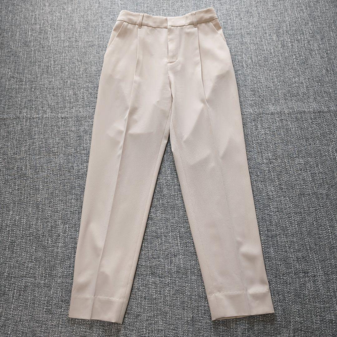 インディヴィ　春夏　UVケア　接触冷感　洗える　セットアップスーツ　アイボリー