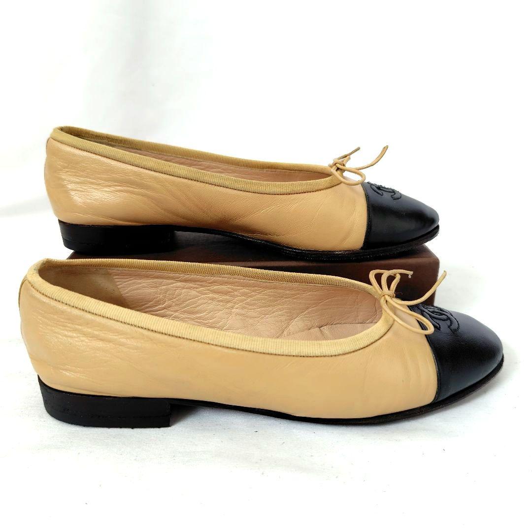 ✨️腕利き職人のリペア済✨️良品【シャネル】バレリーナ フラットシューズ