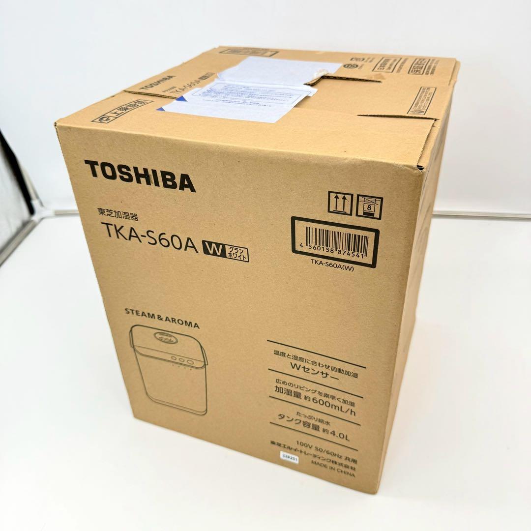 新品未開封　TKA-S60A スチームファン式加湿器 大容量 ホワイト