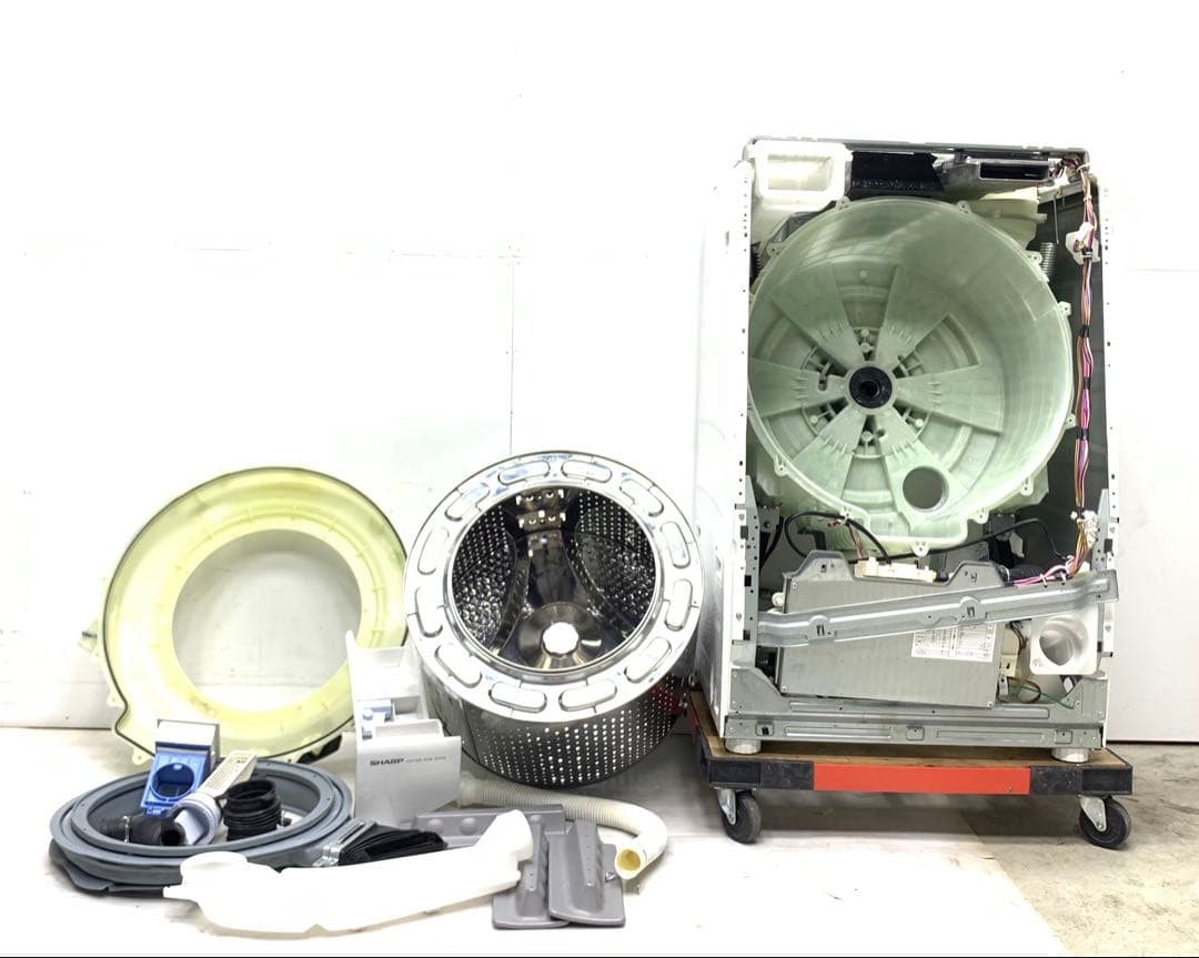 ES-S7B右開き大人気3ヶ月保証 安心分解洗浄マンションサイズ ドラム式洗濯機