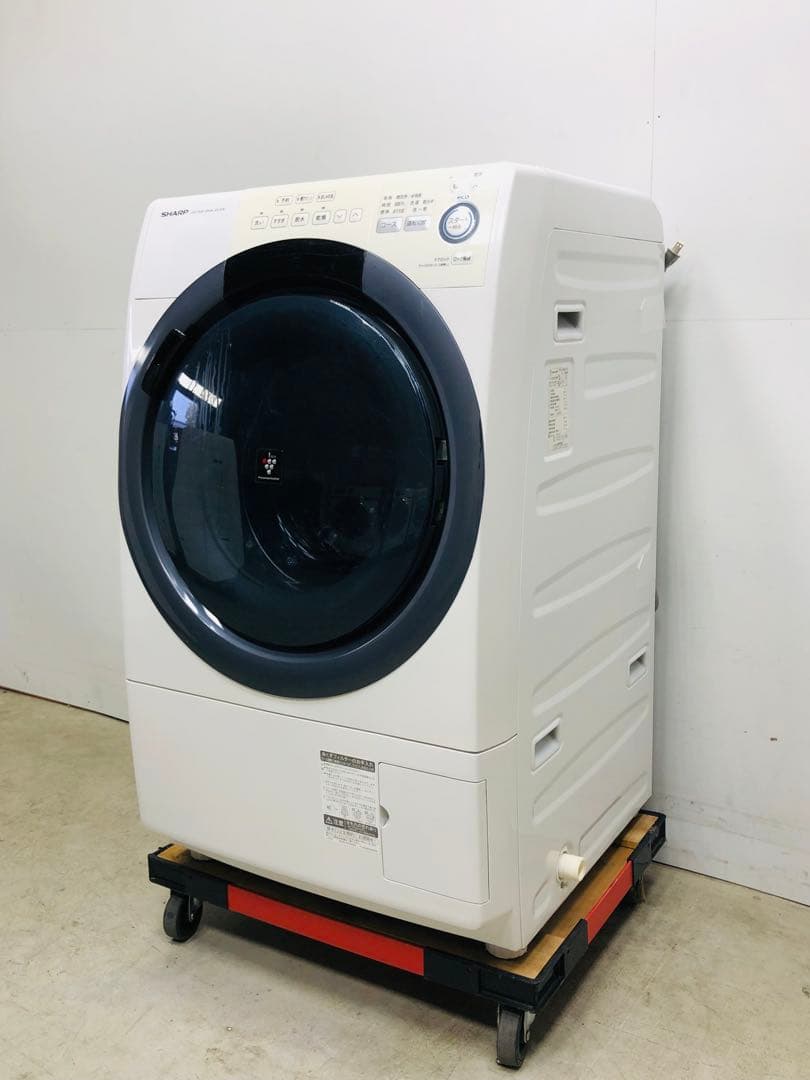 ES-S7B右開き大人気3ヶ月保証 安心分解洗浄マンションサイズ ドラム式洗濯機