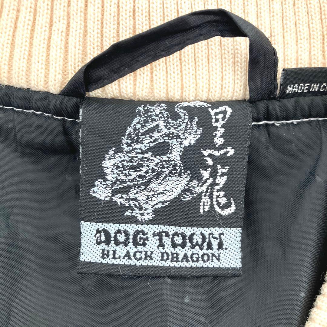 【希少】DOG TOWN BLACK DRAGON 黒龍 スカジャン 刺繍 XL