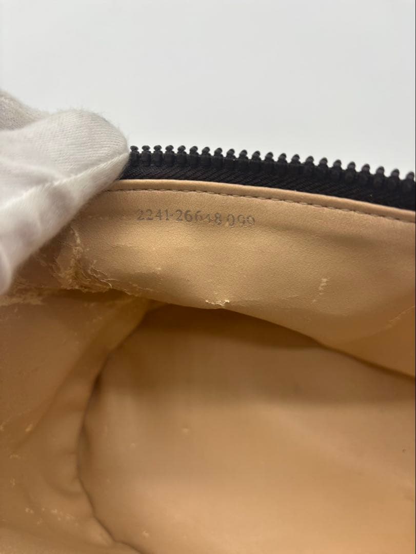 FENDI フェンディ バニティバッグ 化粧ポーチ ズッカ レザーレディース