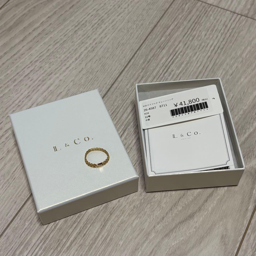 K18 ビスマルク チェーンリング　L&Co.
