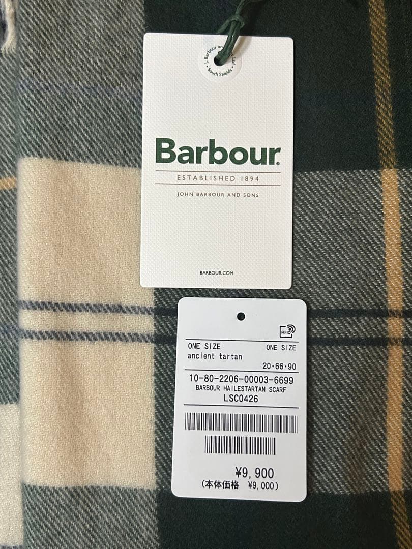 Barbour チェック　マフラーHAILESTARTAN SCARF