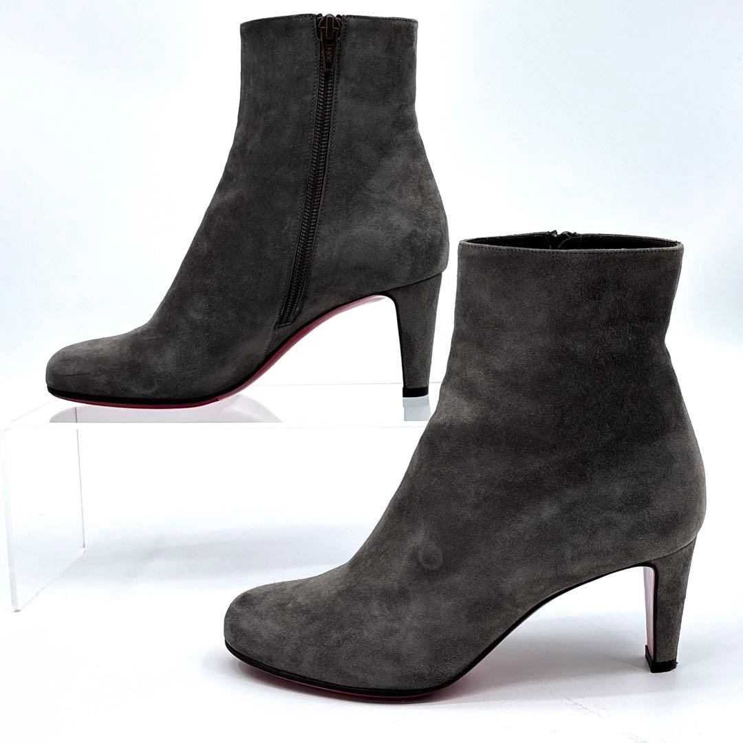 極美品】 Louboutin　クリスチャンルブタン スエード　ショートブーツ